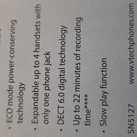 Vtech Amplified Answering System Landline Telephone Big Buttons Read Pictures - Picture 9 of 14